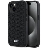 DKNY 3D guminis dėklas iPhone 15/14/13 – juodas