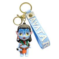 New Avatar 2 Anime Avatar Keychain Cartoon 3D Silicone Figure Doll Avatar Keyring Backpack Bag Car Pendant Kids Fans Gifts gray