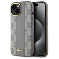 DKNY MagSafe dėklas iPhone 15 Plus – smėlio
