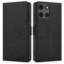 Dėklas Tech-Protect Wallet Motorola Moto G15 / G15 Power / G17 / G17 Power, matinis juodas