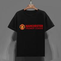 Manchester United Black Football T‑shirt Premium Cotton L black