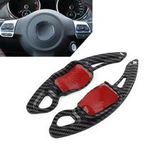 Automobilio vairo perjungiklio pailginimas, skirtas Volkswagen Golf 5 Golf 6 Jetta Passat Polo Sharan Tiguan Touareg Touran anglies pluošto juodos spalvos