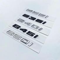 Nauji šrifto numeriai raidės 630i 635i 640i 645i 650i viršutinė ABS emblema, skirta BMW 6 serijos automobilio bagažinės vardinės lentelės logotipui, juodas chromas 650i sidabras
