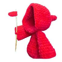 Yousheng Crocheted Grim Reaper Handmade Reaper Doll Witchy Ghost Crochet Doll Bag Charm Tabletop Decoration Gift for Halloween Lovers