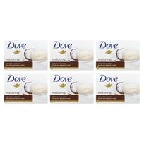 Dove, Restoring, Coconut & Cocoa Butter, 6 bars, 106 g (3.75 oz) each white