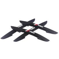4Pcs For Toyota Rav4 Corolla Chr Yaris Camry Cross Auris TRD Car Door Edge Anti-collision Strips Bumper Trim Sticker Accessories WY0 black