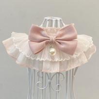 Pet Bandana Bow Tie Collar: Cute Lace Bib and Necklace for Cats & Dogs