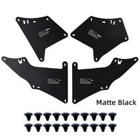 Mud Flaps For Toyota Land Cruiser Prado Carbon Fiber Texture Splash Guards Mudflaps Fender Liners Shield matinė juoda spalva
