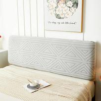 Bedhead protective cover, dirt proof, high elasticity, easy to install, universal bedside cover for all seasons, bedside cover tamsiai pilka spalva