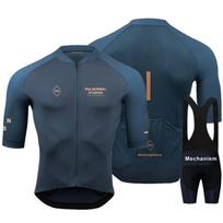 Mens Cycling Jersey Bib Shorts Set Breathable Road Bike Apparel Outdoor Riding XS