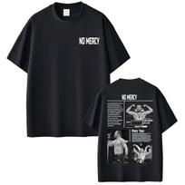 Limited Petr Yan No Mercy Fan Gifts T-shirt Men Women Fashion Violence Aesthetics T-shirts Casual 100% Cotton Oversized T Shirts L black