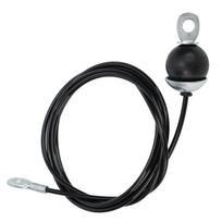 Gym Cable Wire Rope Fitness Pulley Cable Steel Wire Rope for Home Gym Fitness Pulley System black