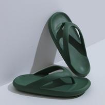 Women's & Men's Thick Sole Non-slip Summer Flip-flops for Beach, Shower, & Outdoor Use 42-43 (Recommended 41-42) black