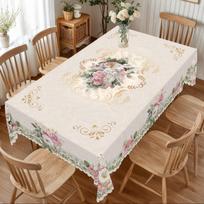 Romantiškas vintažinis staltiesė su gėlių raštu Staltiesė 40*60cm gray