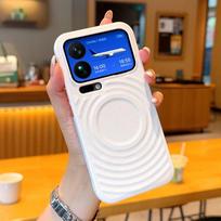 For Xiaomi Mi 17 Pro Max Case Hard PU Wave Magnetic Wireless charging Protective Back Cover Case For Xiaomi Mi 17 17Pro Shell Xiaomi 17 pro balta