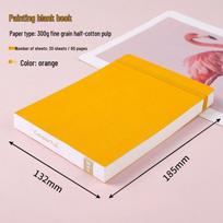 300g Cotton Sketchbook: 100 Pages for Pencil, Watercolor & Acrylic Art pink