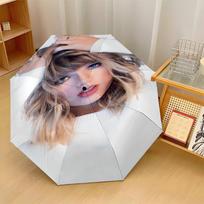 Taylor Swift Print 8?Ribs Automatic Umbrella Wind Resistant Lightweight Folding Umbrella For Outdoor Travel