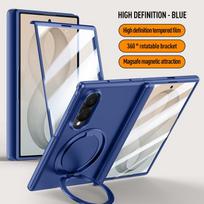For Samsung Galaxy Z Fold 8 Wide Case Matte Rotating Bracket Magnetic Wireless Charging Hinge With Tempered Film Shockproof Case Galaxy Z Fold 8 Wide