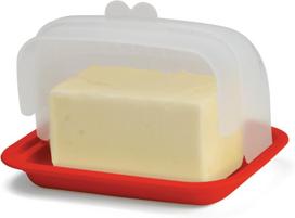 Plati Plastikinė Sviestinė Su Dangteliu Signora Ware Balta