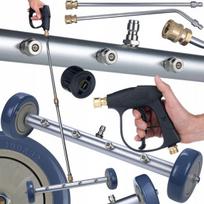 Pakaitinė dalis aukšto slėgio plovyklai Karcher K2–K7 – 4 purkštukai, 300 bar, Click Connect + M22 adapteris