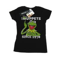 Disney Womens/Ladies The Muppets Kermit Since 1978 Cotton T-Shirt L juoda