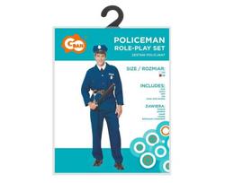 Policininko kostiumas vyrams, dydis 56, 182 cm