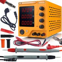 Maitinimo šaltinis Laboratorinis maitinimo šaltinis Rosfix AmpRush RARES-3210 – Skaitmeninis ekranas, 32V 10A, USB jungtis, Komplektas su laidais