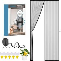 Magnetinis Tinklelis Nuo Vabzdžių Durims Eversee Juodas 90 X 210 Cm