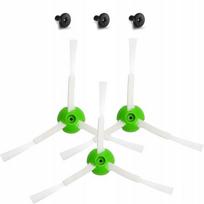 Sąsagos Pakaitinė dalis iRobot Roomba i3 i5 i7 j7 j9 e5 Combo – 3 vnt, TPR+Nailonas, Balta-žalia