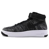 Nike Air Force 1 Ultra Flyknit Mid 'Oreo' Men's 817420-004 EU 44 black