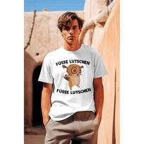 Feet Lutschen X Lemur Meme Funny T-Shirt | Casual Crew Neck, Regular Fit, Long Sleeve, Slight Stretch Fabric, All-season, Print Pattern S balta