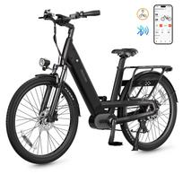 Vitilan L5 500W Sulankstomas Elektrinis Dviratis su Storomis Padangomis 48V Baterija 7 Pavarų Miesto E-Dviratis 48V 15AH juoda
