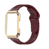 Huawei Band 11 Metal Frame Sunflower Silicone Strap Metal Frame Sunflower Hollow Strap
