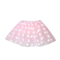 Colorful Tutu Skirt Wave Point Ballet Skirts Summer Princess Skirt  Kids Girls white