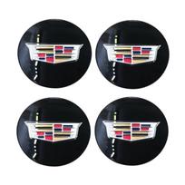 Cadillac ATS CTS DTS STS SLS SLR XLR BLS Seville Escalade Tiburon CT6 60/65MM Automobilio ratlankio centrinės dalies emblemos lipdukas Apdaila 60MM black