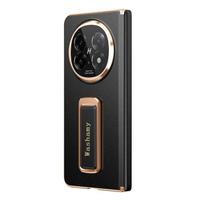 Case for OPPO Find N5 Luxury Magnetic Electroplated Genuine Cowhide Leather Cover Axis Rotary Alloy Wrist Strap Bracket Shell Oppo Find N5 juoda