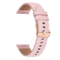 Leather replacement strap for Garmin Forerunner265/Garmin forerunner255/Garmin vivoactive4, quick release 20mm strap rožinė
