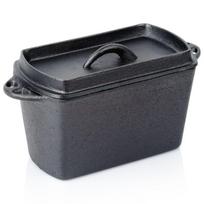 Duonos skardinė su ketaus dangčiu Vilde Cast Line 27 cm 2 l juoda Orion