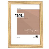 Nuotraukų rėmelis LUCA 13x18 cm šviesiai rudos ąžuolo spalvos MDF vertikali horizontali