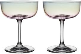 Šampano taurės „coupe“, 2 vnt. rinkinys – elegantiškas kaip stiklo perlo dizainas