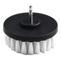 4in Electric Drill Brush For Carpet Tile Leather Upholstery Cleaning Attachment black