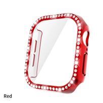 Blizgus stiklas+Dėklas Apple Watch 11 10 42mm 46mm Deimantinis Kietas PC buferis+Ekrano apsauga iwatch serija 11 10 Priedai s11 10-42mm