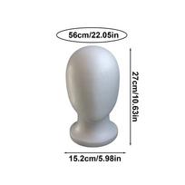 Faceless Foam Wig Head Foam Mannequin Stand Holder Cosmetics Display Stand for Hair Travel Salon Hairpieces Model Hats Style gray