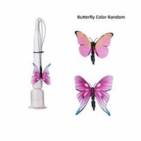 360° Swivel Electric Cat Teasing Stick Self-hilarity Relieves Switchable Butterfly Pattern Removable Handle Cat Toy Pet Supplies white