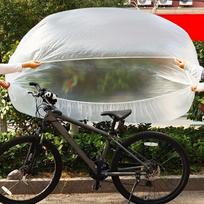 2pcs Hot Style Universal bicycle cover, durable transparent cover, mountain road bicycle dustproof waterproof dustproof sun rain gray
