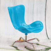Miniature Furniture Dollhouse Chairs Leisure Chair Multicolor Mini Chair Highchair Simulation Plastic Egg Chair Playing House geltona