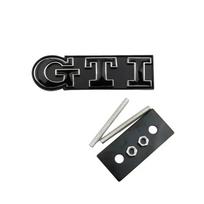 Metalinis GTI Logotipas Automobilio Priekinės Grotelės Emblema Ženklelis 4 5 6 8 black