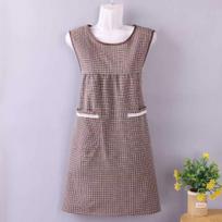 Stylish Breathable Kitchen Bib Apron - Stain-Resistant Workwear Coveralls for Cooking and Household Tasks Standard Size