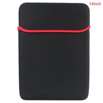 10 14 15.6 17 Inch Double Faced Laptop Pouch Protective Bag Neoprene Soft Sleeve Tablet Pc Case Bag Waterproof Laptop Bag 14inch black