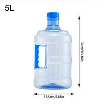 Empty Pure Water Bottle Jug Reusable Portable Mineral Water Container Outdoor Car Storage Bucket Food Grade Dispenser Barrel white